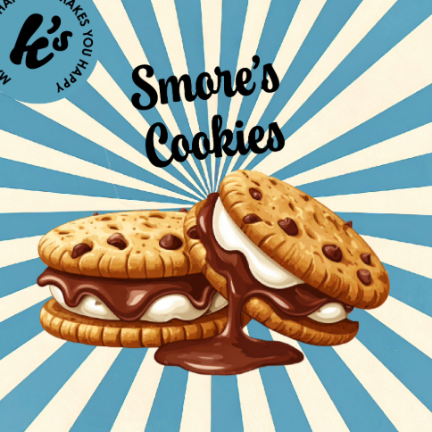 illustration smore's cookies logo kake's