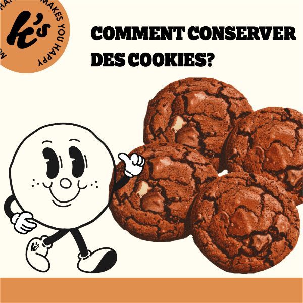 conseil comment conserver des cookies illustration cookies et logo kake's